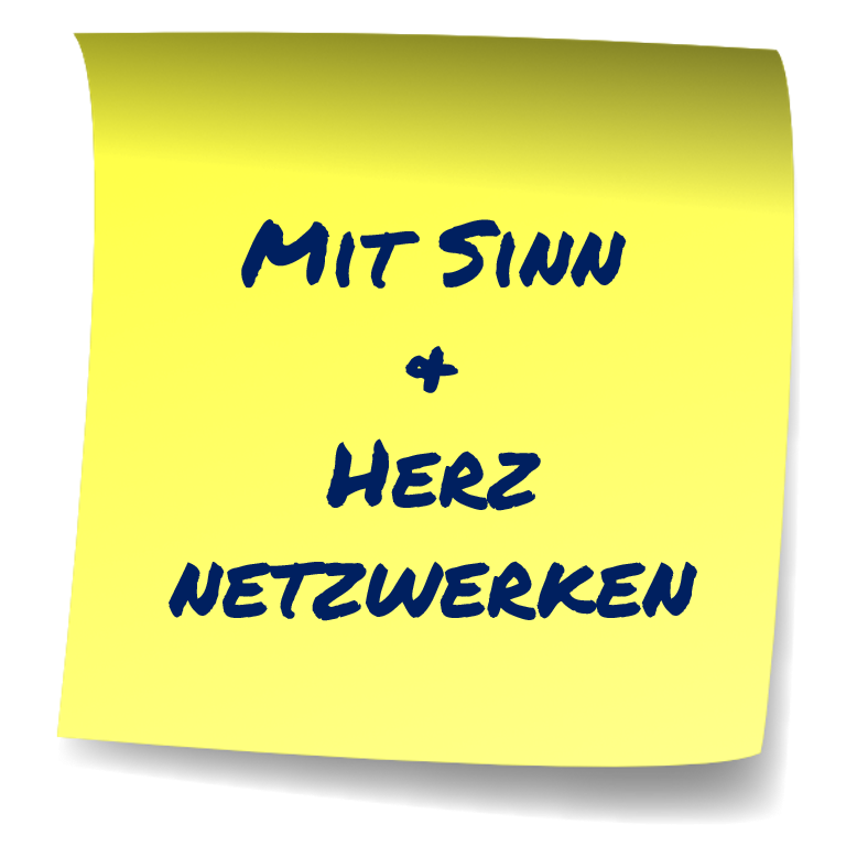 Post-it mit SInn und Herz netzwerken mit Stefania Laventure